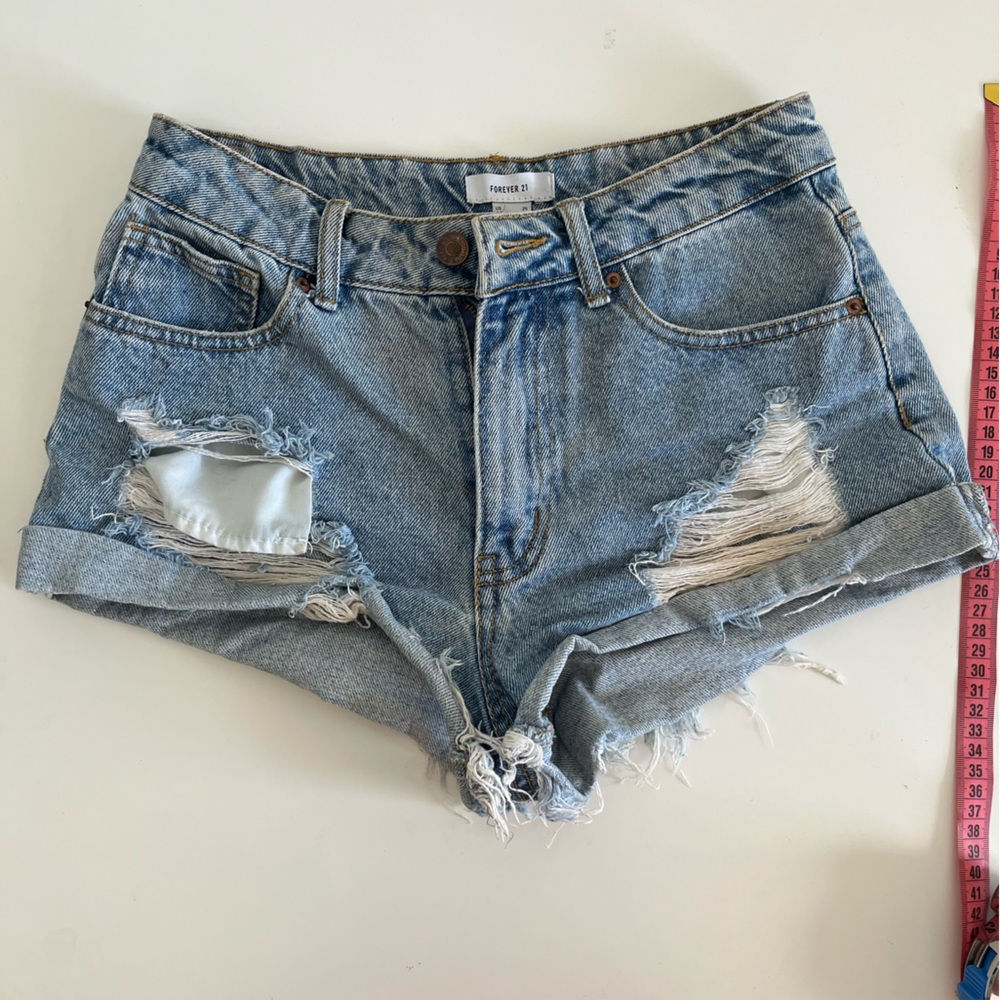 Denim shorts